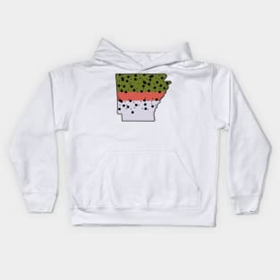 Arkansas trout Kids Hoodie